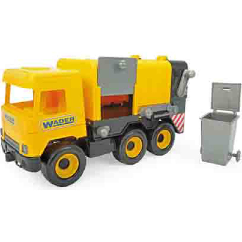 Wader 32123 Middle Truck - Śmieciarka żółta