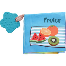 Educational cloth book with teether Fruits