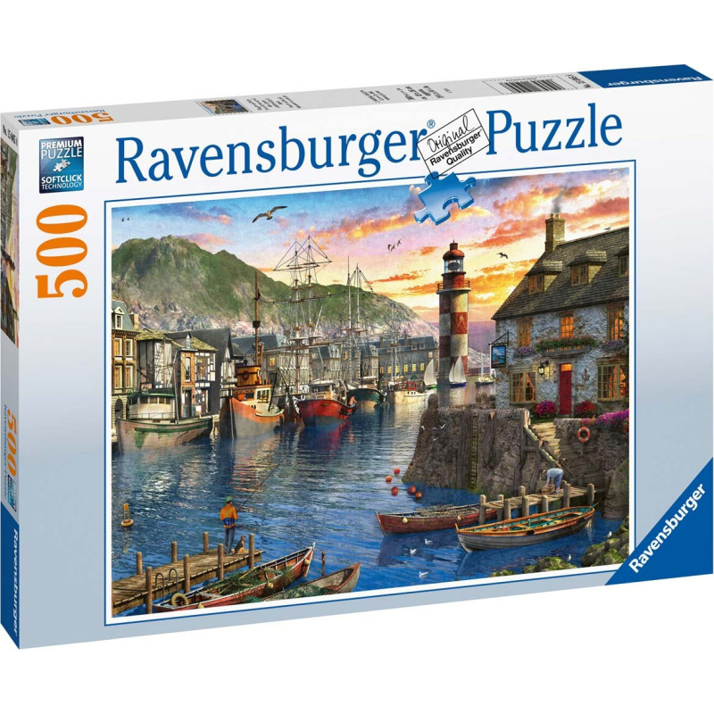 Ravensburger Puzzle Sunrise at the port 500p 15045