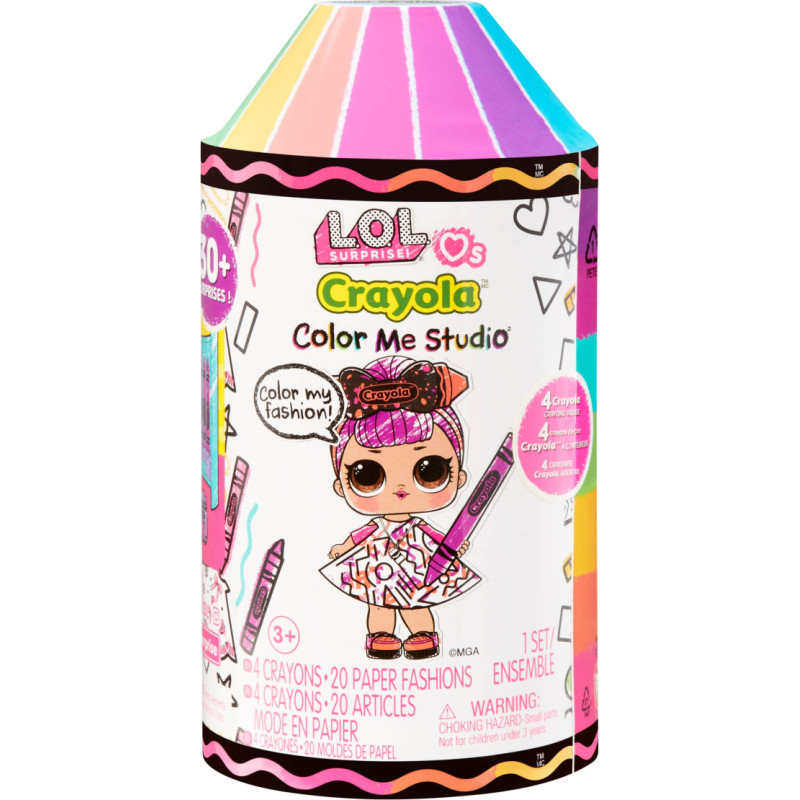 LOL 505273-EUC L.O.L. Surprise Loves CRAYOLA Color Me Studio Asst in PDQ