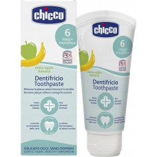 Chicco 175567 TOOTHPASTE WITHOUT FLUORIDE 50ML APPLE-BANANA 6-24M