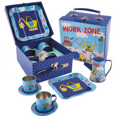 Floss & Rock Tin Tea Set 7 Piece - Construction