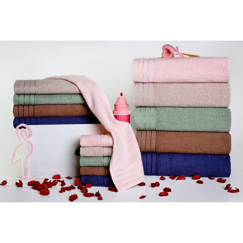 TOWEL BELLA 50X90 TERRY 400G. NAVY BLUE