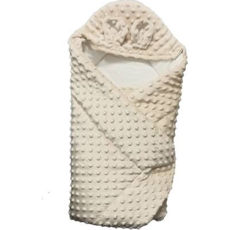 Duet Baby Swaddling blanket with hood - 631 - MINKY - BEIGIE