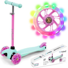 Kidwell Uno Mint Детский трехколесный самокат LED Wheels 0014