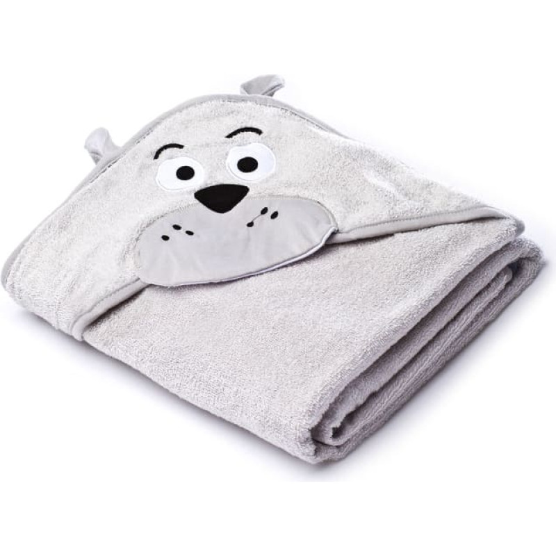 Sensillo Water Friends soft bath towel – grey teddy bear