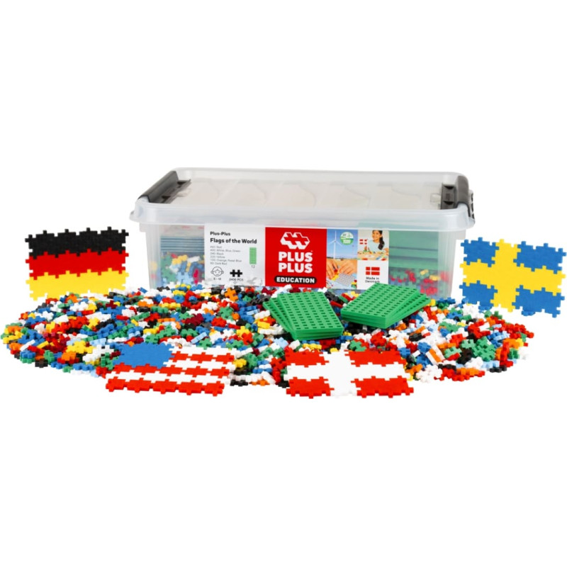 Plus Plus construction toy set, Flags of the World, 2400 pcs.