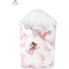 Miminu KIECZMERSKI Rożek niemowlęcy usztywniony 75x75 cm KOLEKCJA Baśniowa Kraina róż