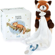 Doudou Et Compagnie Rotalļieta Sarkana Panda ar klipsi maneklim DouDou
