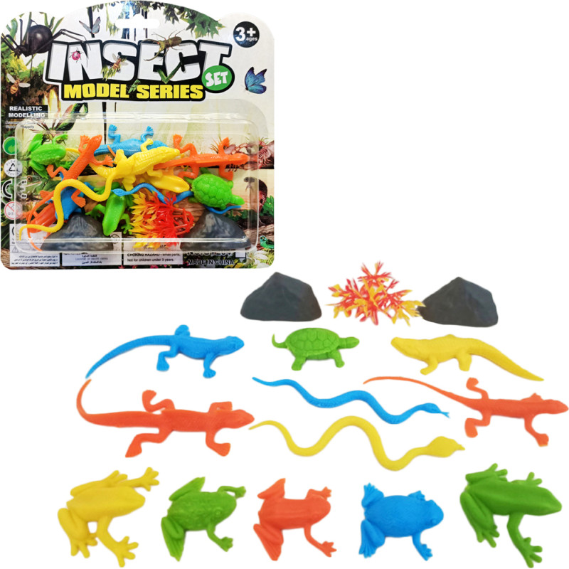 ZESTAW PŁAZY I GADY 15 ELEMENTÓW