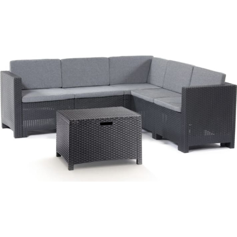 Bica Комплект садовой мебели Colorado Corner серый
