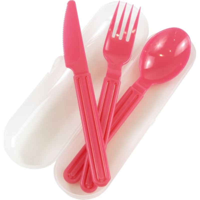 Gio`style Набор столовых приборов в прозрачной коробке Foody ассорти, прозрачный/синий/зеленый/розовый