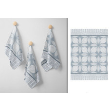 ŚCIERKA 40X60 ŻAKARDOWA CARINO 006 NIEBIESKI BAW.