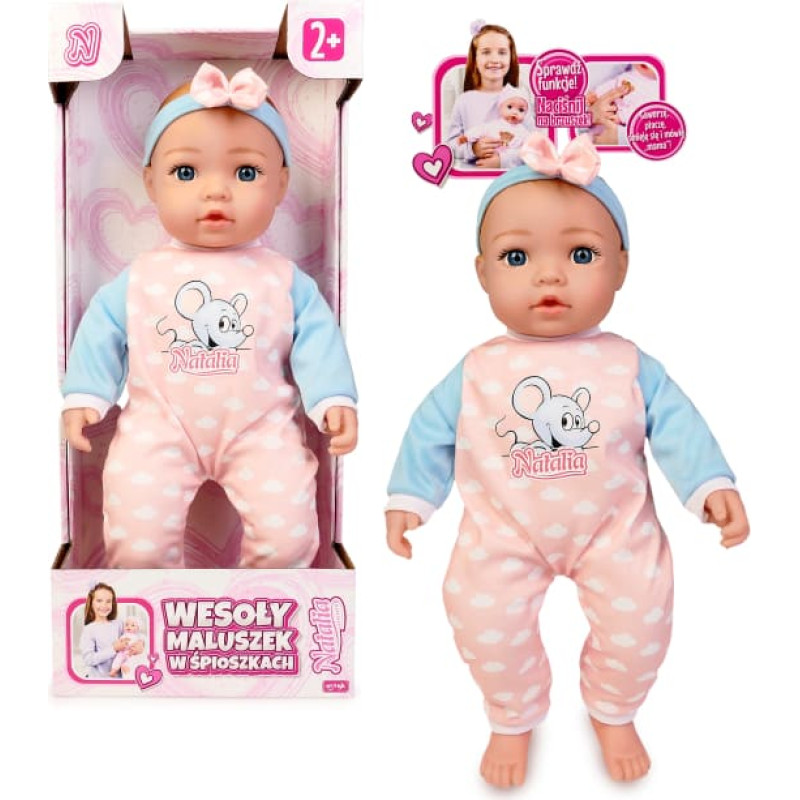 Artyk 187766 Lalka NATALIA Bobas funkcyjny 43 cm