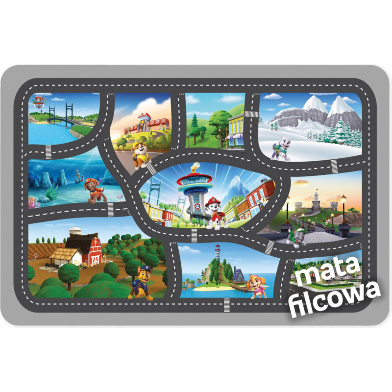Nickelodeon Dywany CARPET GRIP PAW PATROL TRAVELS 75X112