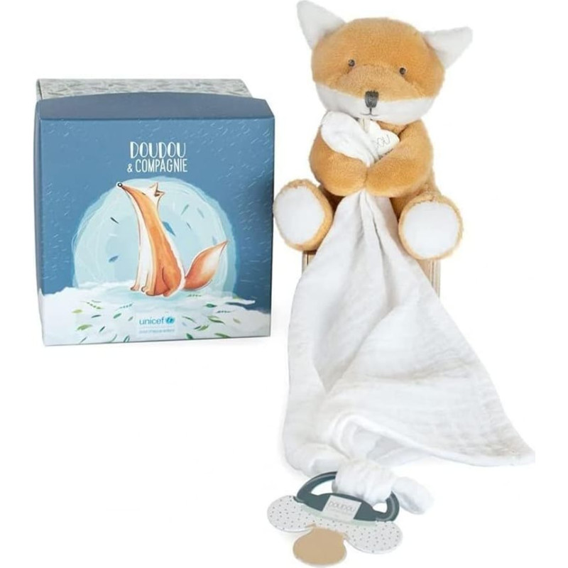 Doudou Et Compagnie Rotalļieta Lapsa ar klipsi maneklim DouDou