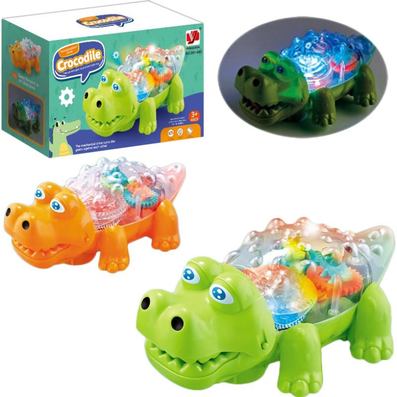 KROKODYL, NAPĘD, DŹWIĘK, ŚWIATŁO