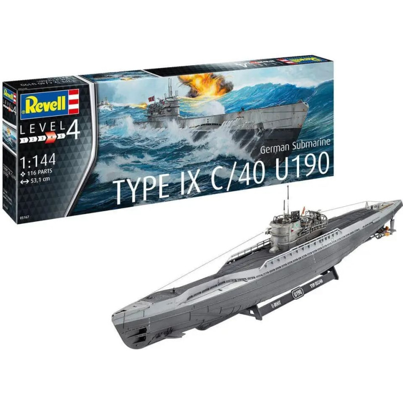 Revell H German Submarine Type IX C/40 сборная модель &ndash; конструктор