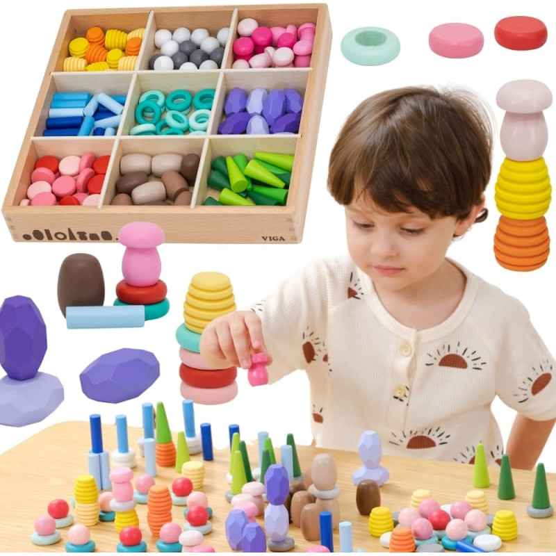 Viga 44818 Klocki Nature Treasures Układanka