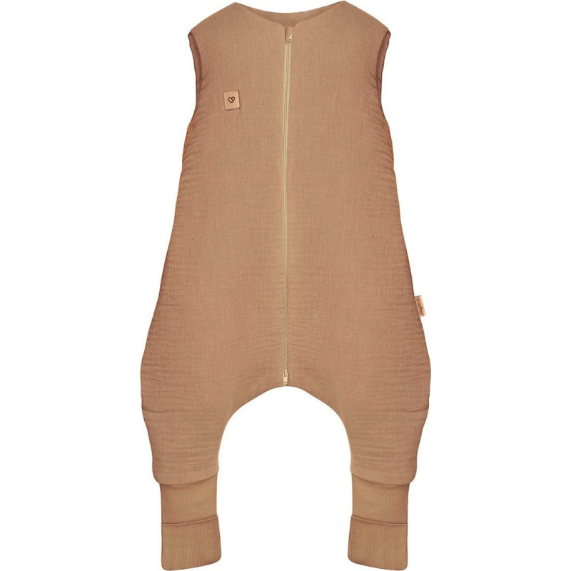 Sleeping bag with legs muslin 0,5 TOG Malaga 1-2y toffee