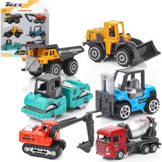 ZESTAW POJAZDÓW BUDOWLANYCH METAL 6 SZT