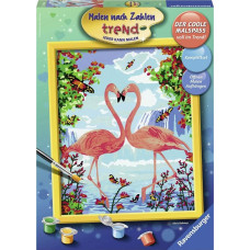 Ravensburger Раскраска 30x24 см Фламинго любовь
