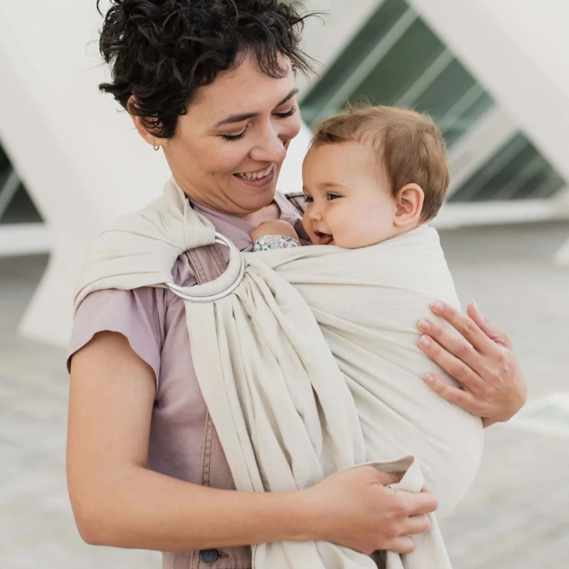Boba Nosidła BOB RING SLING LINEN PAMPAS
