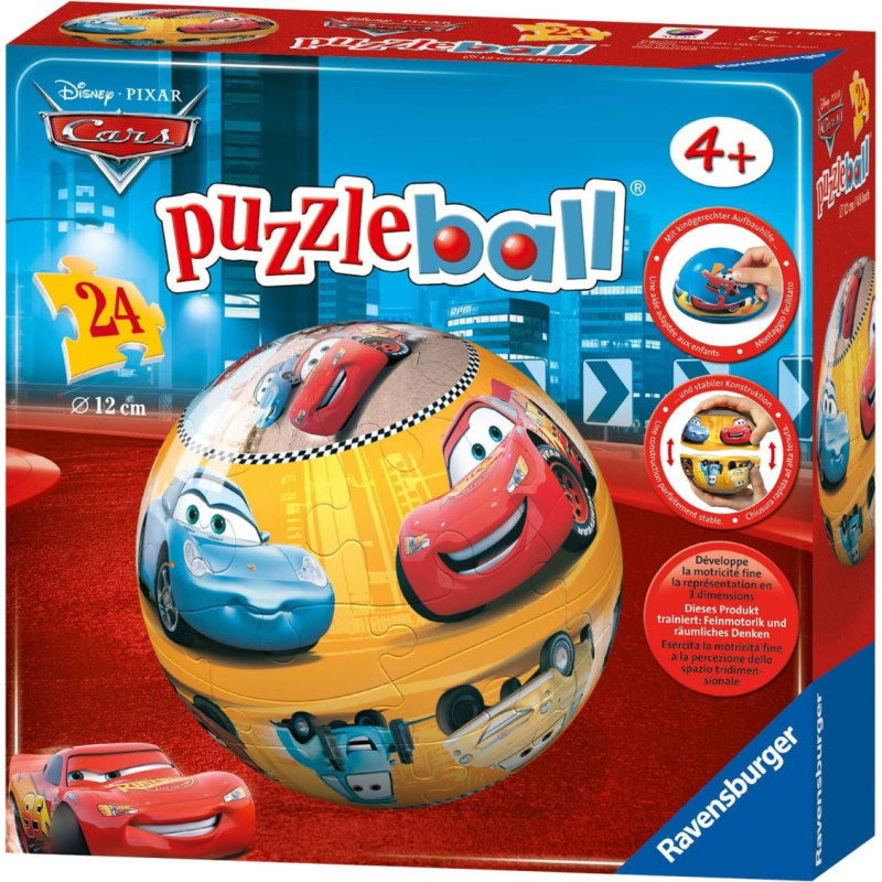 Ravensburger Круглый 3D-пазл, 24 элемента, Disney Тачки