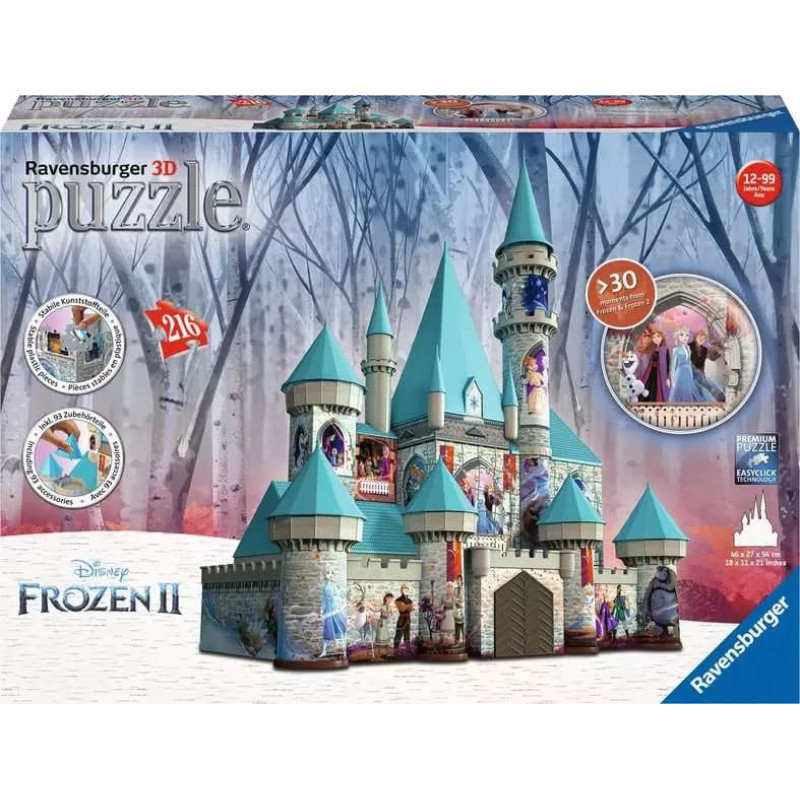 Ravensburger 3D пазл Замок Frozen-2, 216 элементов, 12+