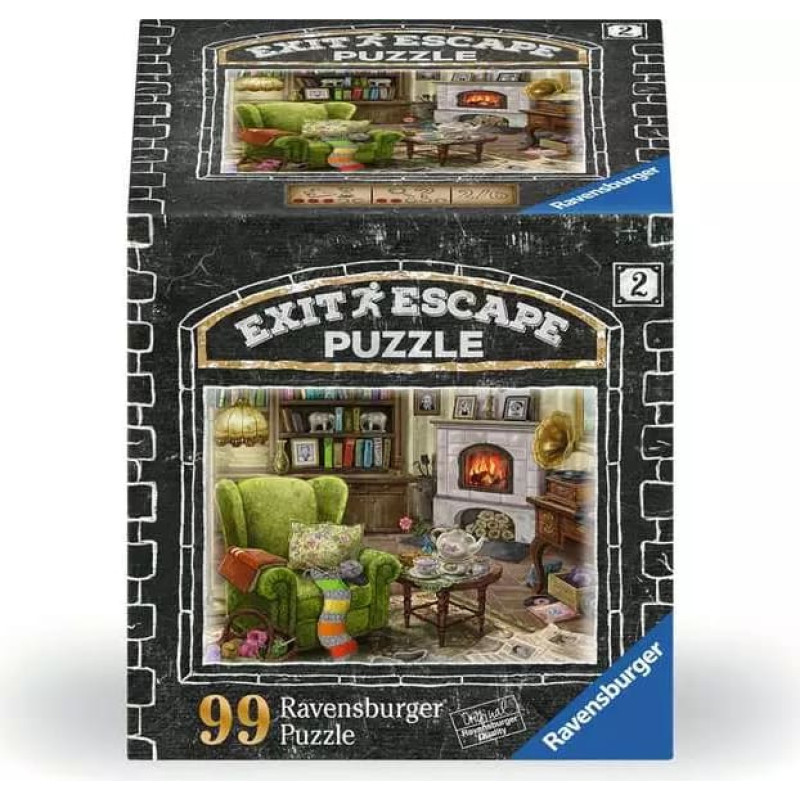 Ravensburger Пазл Escape, 99 деталей: Гостиная (12+)