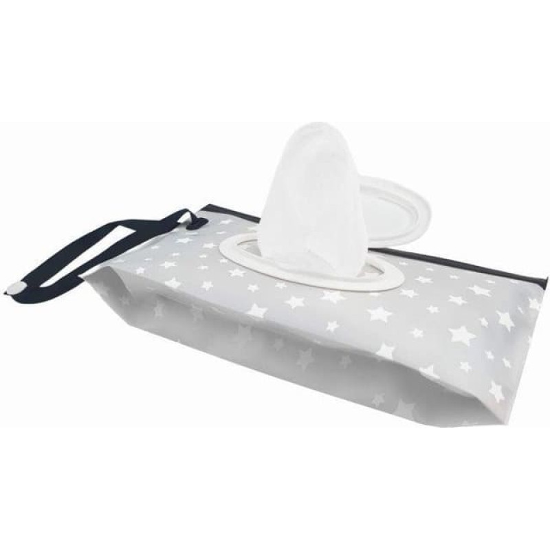 Bocioland 8126 WET WIPES CASE GREY STARS BL812
