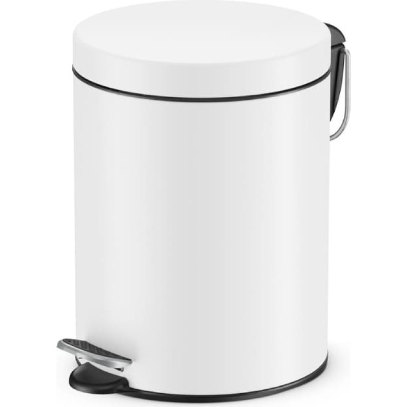 Hailo Контейнер с педалью Selekta S/5L/белый матовый