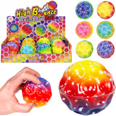 PIŁKA METEOR TĘCZOWA MOCNO ODBIJAJĄCA