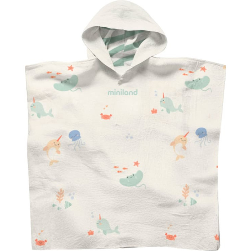 Miniland MUSLIN COTTON PONCHO 50X55 CM