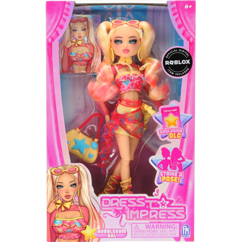 Phatmojo DRESS TO IMPRESS Кукла - Bubble Gum Gal, 29 см