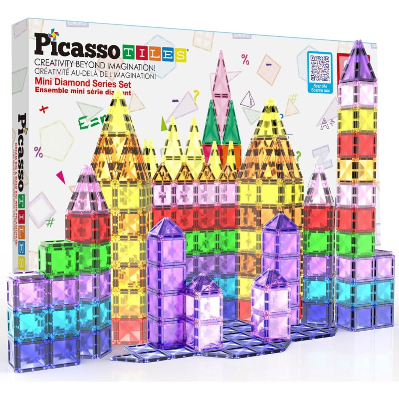 Picasso Tiles Magnetic constructor 80 pcs., PTM80