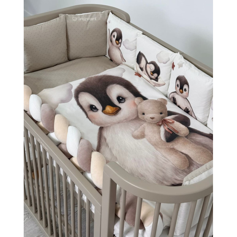 Ingvart Kokvilnas gultas veļas komplekts "Penguins"