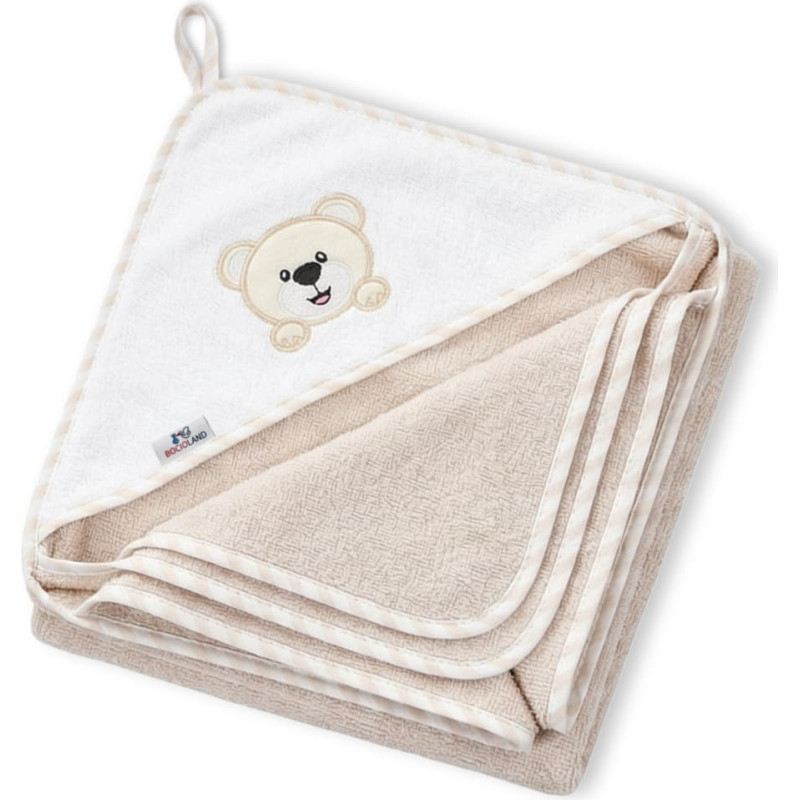 Bocioland bath cover 100x100 cream bear BL049