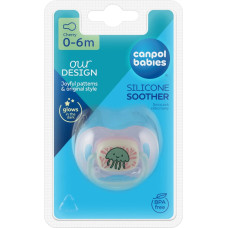 Canpol BABIES silicone pacifier LOVE&SEA, 0-6 m., 34/900_pin