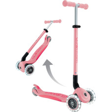 Globber scooter Elite Lights, pastel pink, 439-710-3