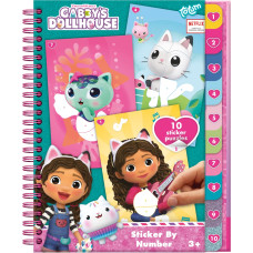 Totum GABBY'S DOLLHOUSE creative sticker book by numbers, 421028
