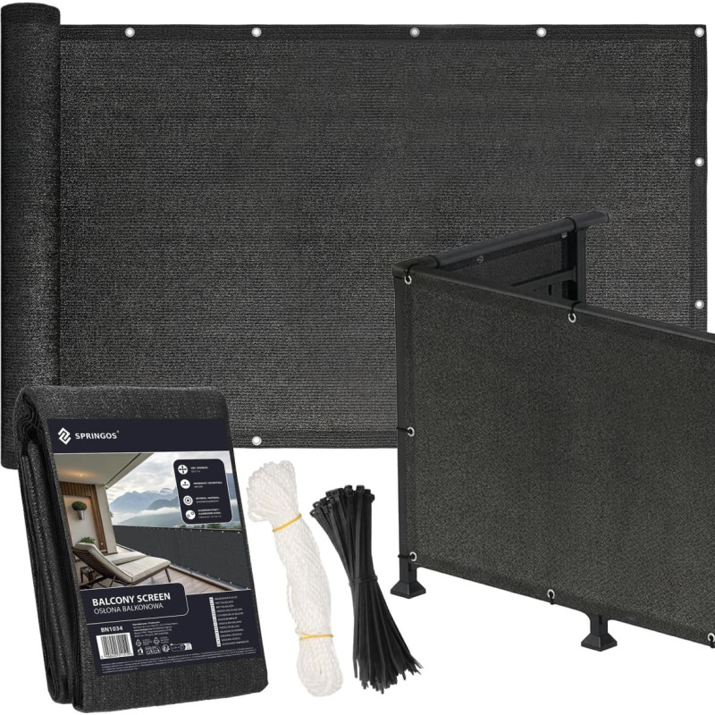 Springos Балконный защитный экран 0,9 x 7 м BN1034