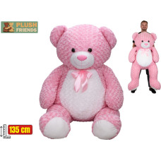 Mikro Hracky Plush toy - 03135 - TEADY BEAR with BOW - PINK  - size 135 cm