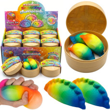 Trifox Squishy antistresa rotaļlietas pelmeņi 3 gab. varavīksnes B-1697, Trifox
