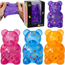 GNIOTEK SQUISHY MIŚ OWOCE/BROKATOWY