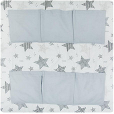 Ankras mantu kabatiņa gultiņai NEW STARS 60X60CM GREY