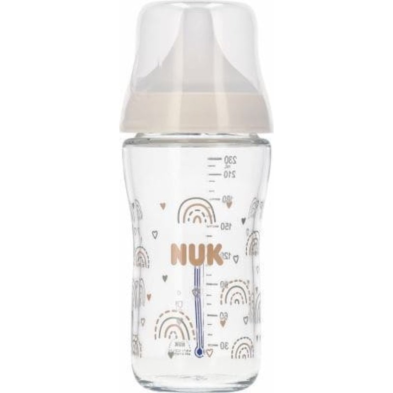 NUK 446071 GLASS BOTTLE 230 TEMPERATURE INDICATOR 586808, 10212056
