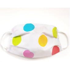 Mamotato child face mask with filter pocket, colored, dots