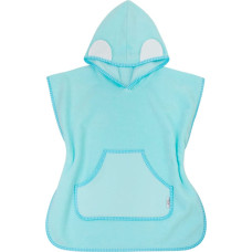 Bocioland hooded baby poncho aqua BL180