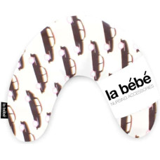 La Bebe ™ Mimi Nursing Cotton Pillow Art.35601 Cars Black/White Подкова для сна, кормления малыша 19x46 cm